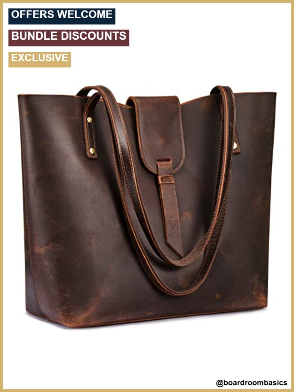 Genuine Leather Tote for Women Shoulder Handbag with Purse Organizer